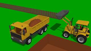 #Truck & excavator | Excavator and Loaders for kids Demonstration of Construction Machines for Kid