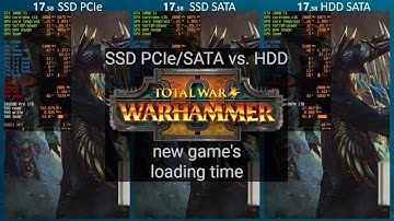 Total War: WARHAMMER II - SSD PCIe/SATA vs. HDD comparison of new game