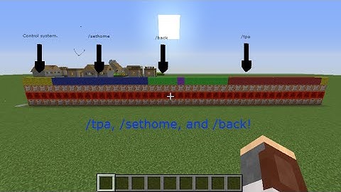 Server Commands in Vanilla Minecraft! /tpa, /sethome, and /back!
