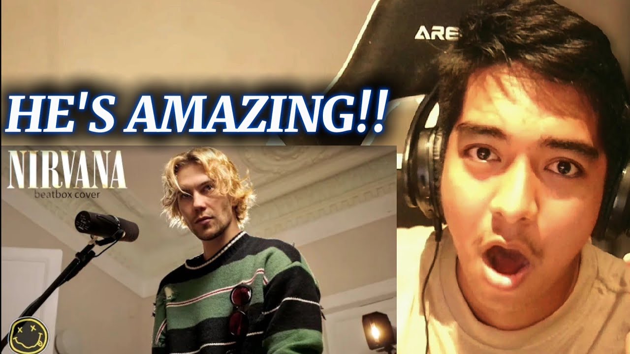 THIS GUY IS CRAZY GOOD!!!😳😳 @TarasStanin - Smells like Teen Spirit (Beatbox Cover) | Reaction