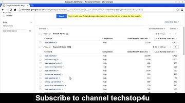 How to use Google Adwords Keyword Research tool Tutorial HD Part 1