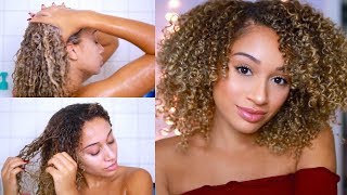 Curly Hair Growth Wash Day Routine! (Testing New Products)