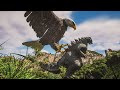 Enormous Eagle Snatches Godzilla Remastered