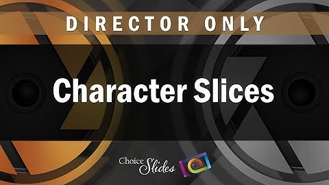 Photopia Director - Character Slices