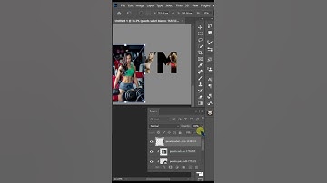 Text Effect Using Clipping Mask with Photoshop #shorts #youtubeshorts