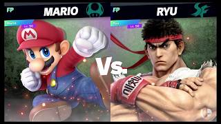Super Smash Bros Ultimate Amiibo Fights Request #866 Mario vs Ryu