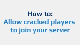 How to: Allow cracked players to join your server Resimi