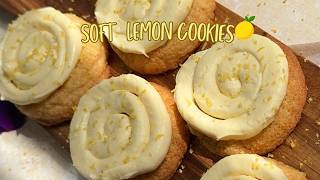 Soft Lemon Cheesecake Cookies 🍋| Cozy ASMR Baking  ✨