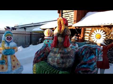 Новогодние фигуры из снега 2017 год (год Петуха) Новогодние фигуры из снега 2017 год (год Петуха)