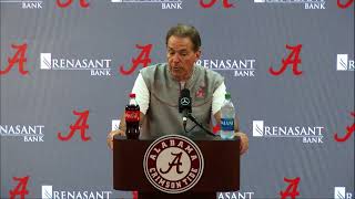 Watch Coach Saban's Wednesday Press Conference presented by Tuscaloosa Toyota.