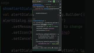 Android Alert Dialog with Yes/No Buttons | Kotlin Tutorial #shorts