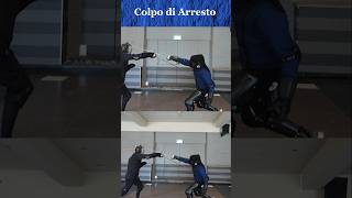 Perfect stop hit - indes action in HEMA rapier