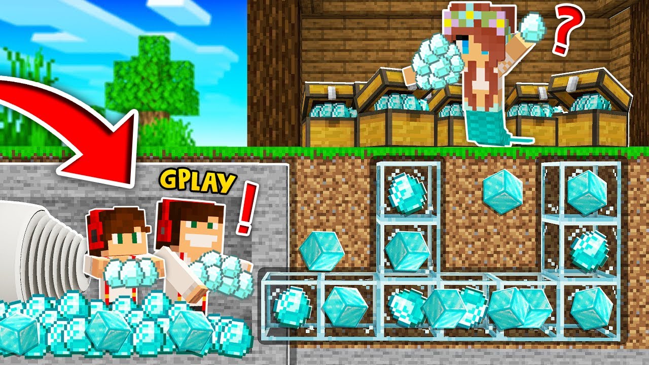 GPLAY PODBIERA DIAMENTY BOGATEJ LUMI - TROLL W MINECRAFT?!