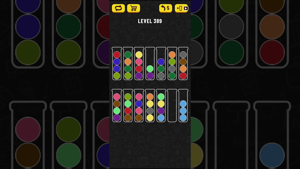 Ball Sort Puzzle - level 389 - YouTube