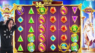 I got 55X on GATES OF OLYMPUS!!🔱 Crazy Bonus Buy Free Spins Casino Slot Online Game screenshot 1