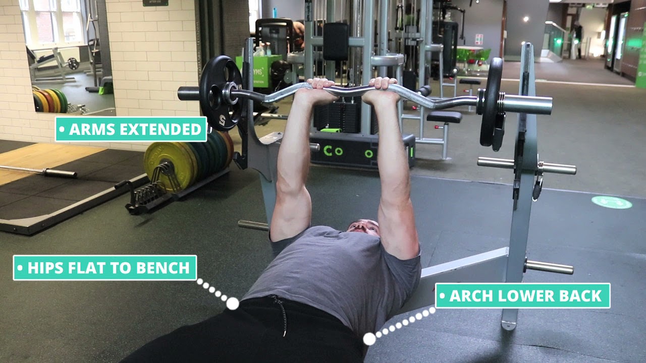 How To Do Close Grip Ez Bar Press | Exercise Demo
