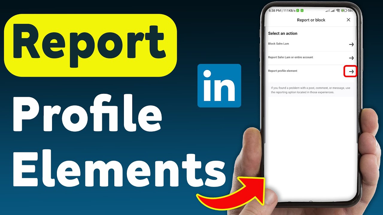 How To Report Profile Elements On LinkedIn (Updated) - YouTube