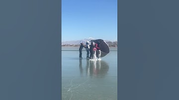 Did we just invent ice sailing?