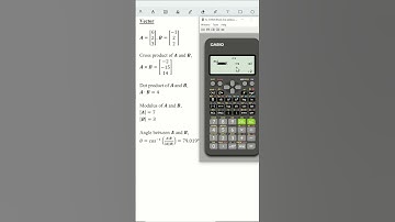Solve vector using calculator (fx-570/991ES, fx-570VN)