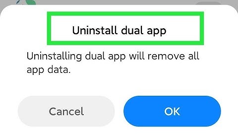 how to delete dual app in redmi note 8 pro