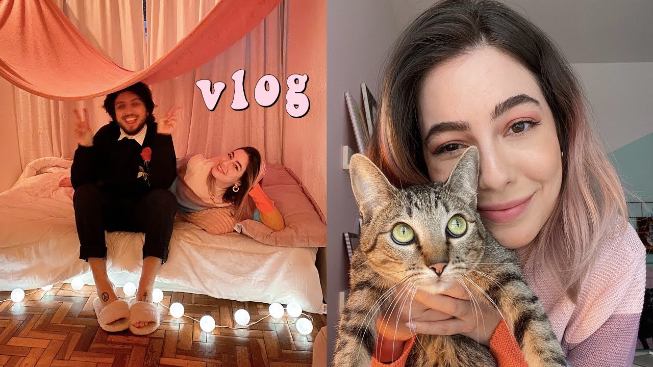 VLOGÃO: fizemos uma cabaninha pra sextar em casa, aula de invertida e compras de decoração :)