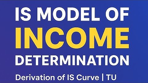 IS Model of Income Determination | Derivation of IS Curve| TU BBS 2nd Semester Macroeconomics