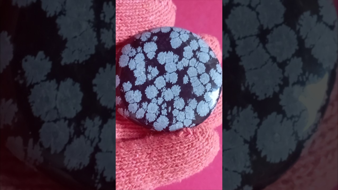 Снежный ОБСИДИАН,галтовка,полировка 