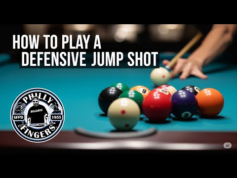 How to play a defensive jump shot? 9 Ball & 10 Ball examples. #bca #billiards #howto