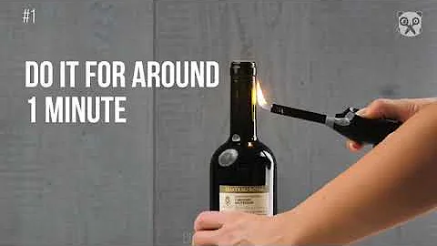 Как вытащить пробку из бутылки зажигалкой