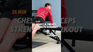 25 Min Chest & Triceps Strength | Upper Body Dumbbell Workout on Step.co | Free Fitness App