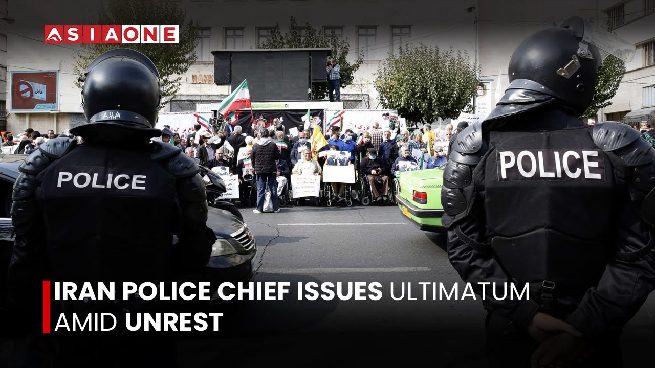 Iran Police Chief Issues Ultimatum Amid Unrest | Asia One News