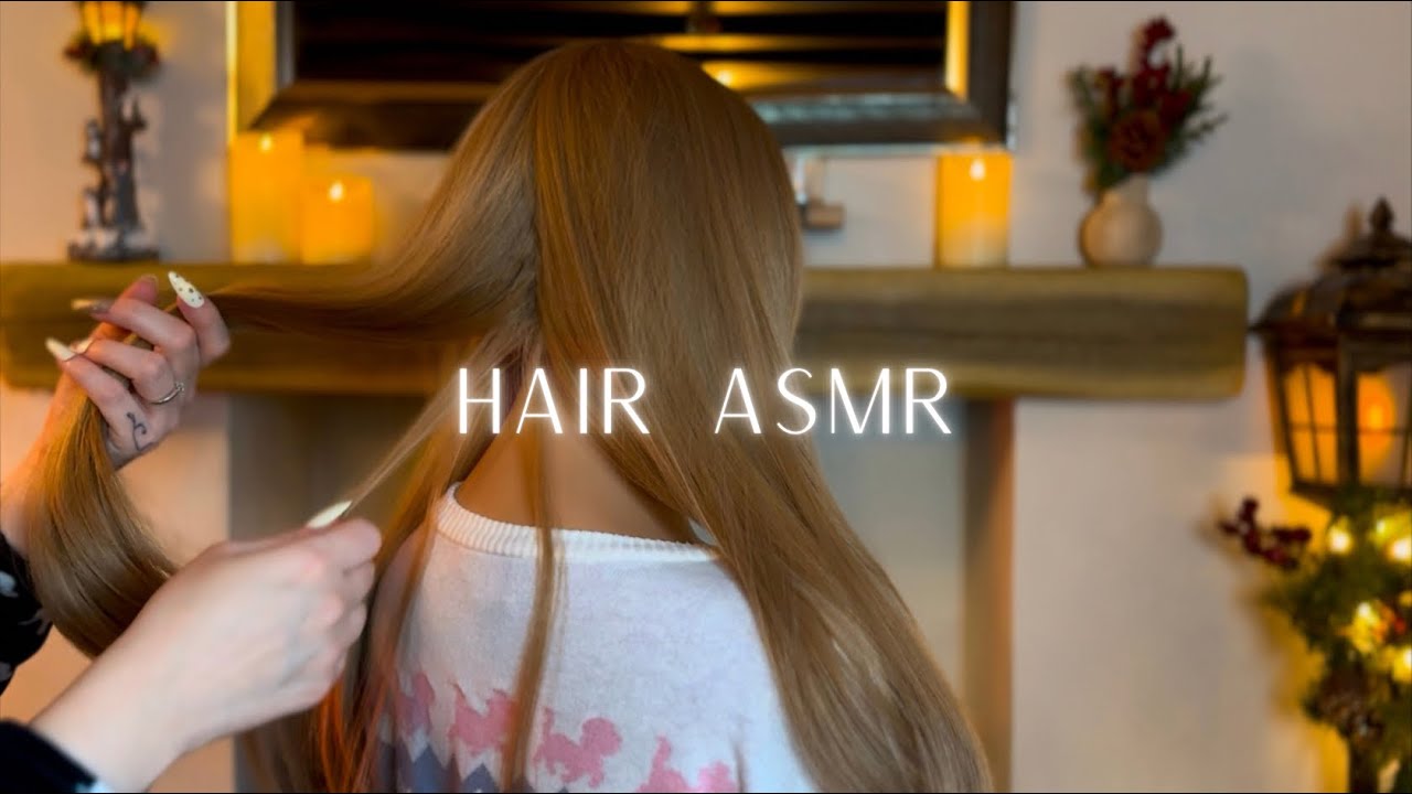 ASMR Whispered Hair Brushing & Hair Play | Light & Slow Hair Pampering For Sleep & Deep Relaxation