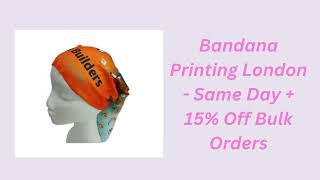 Bandana Printing London - Same Day + 15% Off Bulk Orders - T Shirt Printing London