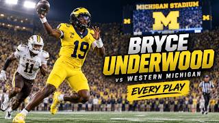 Bryce Underwood vs Western Michigan | Every Pass & Run | Michigan Football 2026