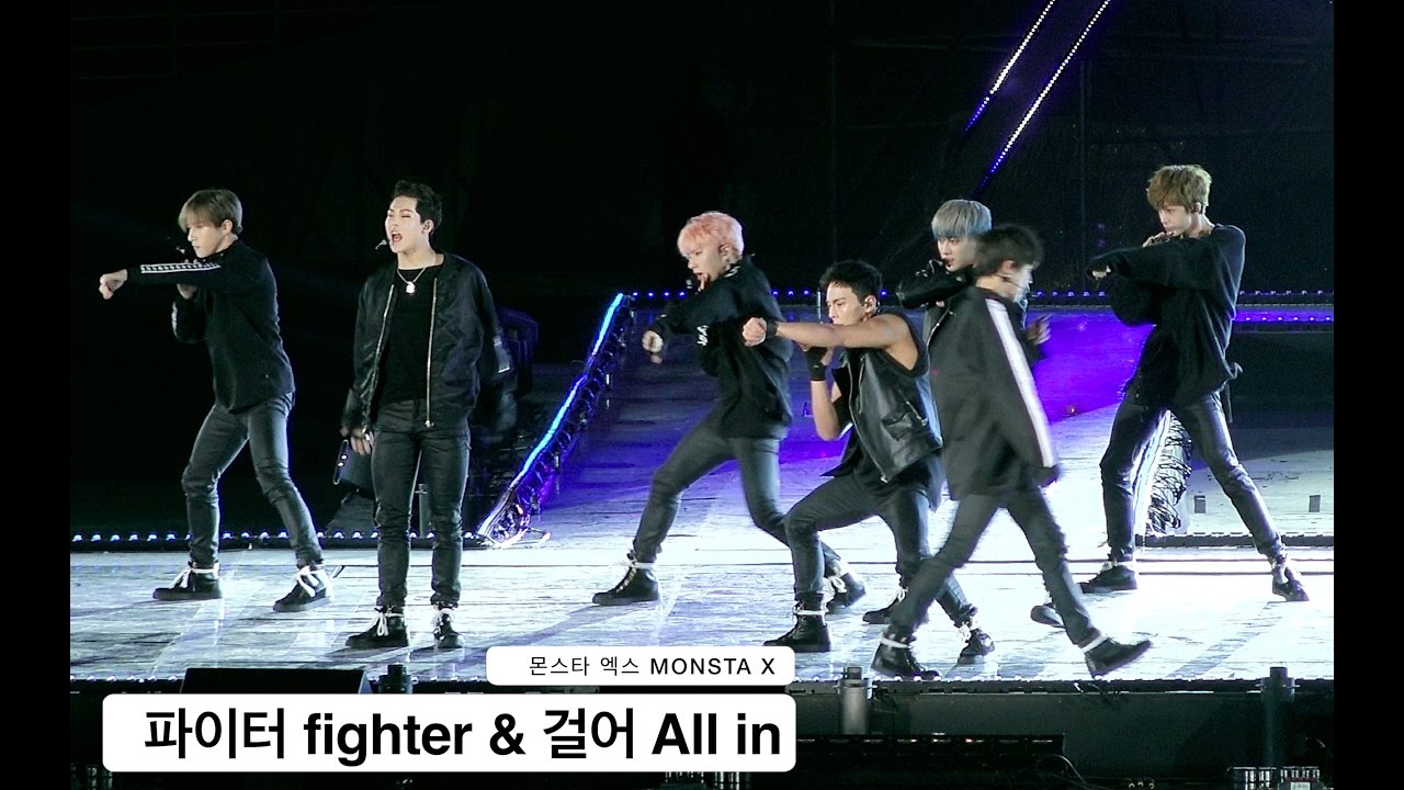 몬스타 엑스 MONSTA X[4K 직캠]fighter & All in@20161023 Rock Music