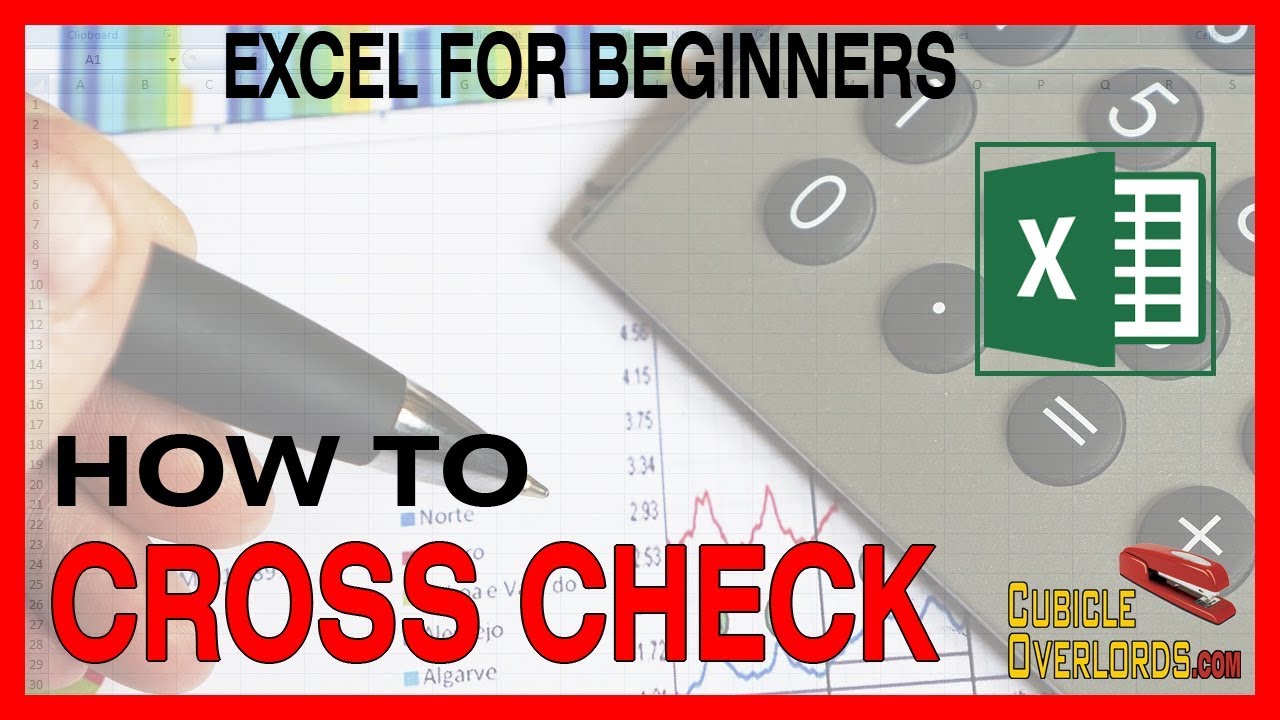 How to cross check your data #1 - Microsoft Excel for Beginners 