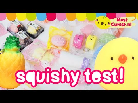 KAWAII SQUISHY + SLIJM TEST #2! MostCutest.nl ^_^ - YouTube