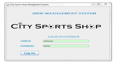 SportsShop Management System - CBSE ip Project for Class 12  (Java Netbeans and MySql)