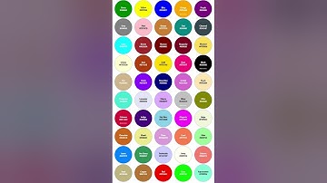 🎨 Top 50 Colors with HEX Codes 🌈