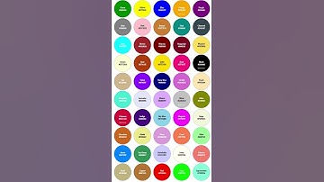 🎨 Top 50 Colors with HEX Codes 🌈