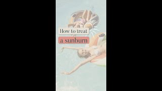 How to treat sunburn on your face or anywhere | Dr. Anna Chacon #shorts