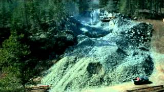Time lapse of a rock quarry. Landtec Industries - Quadra Island