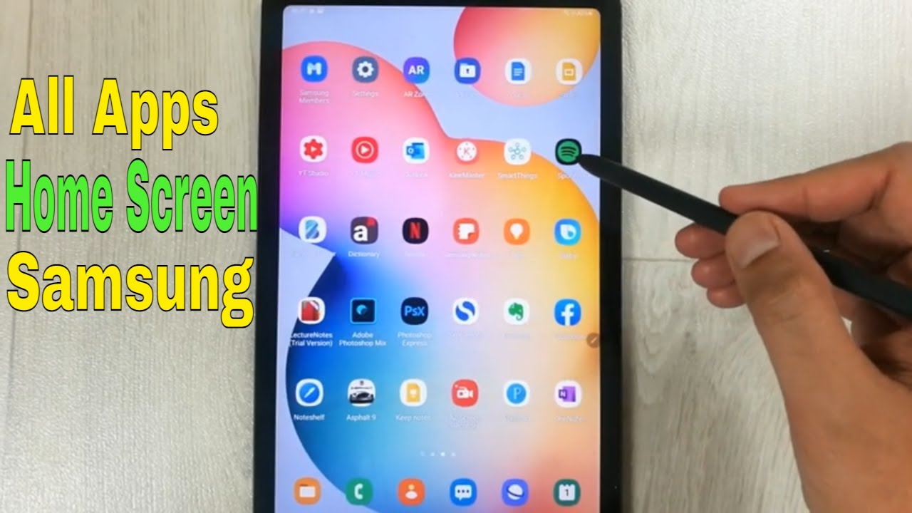 How To Add All Apps On Home Screen In Samsung Home Screen Settings