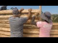 Construindo uma casa de troncos - Parte 4