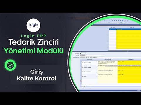 Login ERP | Giriş Kalite Kontrol