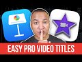 Create PRO iMovie Lower Thirds Using Keynote - Full Tutorial