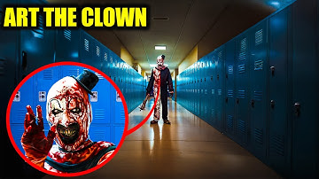 BLOODY ART THE CLOWN CAUGHT AT A SCHOOL, WHAT HAPPENS NEXT IS SCARY!! (TERRIFIER)