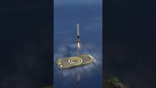 Moon Rocket Booster landing Failed  - First stage simulator gameplay #shortsvideo