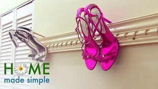 Rein in the Chaos with Space-Saving Shoe Rails | Home Made Simple | Oprah Winfrey Network