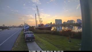 &#39;Battle Wagon&#39; removed from Hwy. 161 following Hurricane Sally in Orange Beach, Ala.